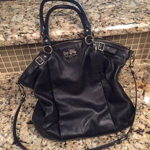 Coach Black Leather Satchel